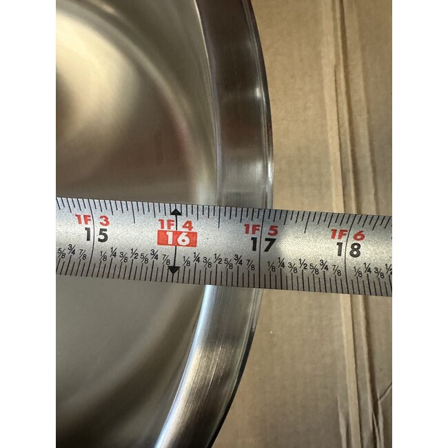 17.5” Round Stainless Steel Sink