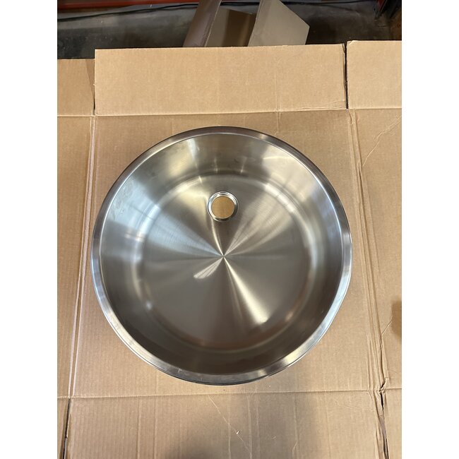 17.5” Round Stainless Steel Sink