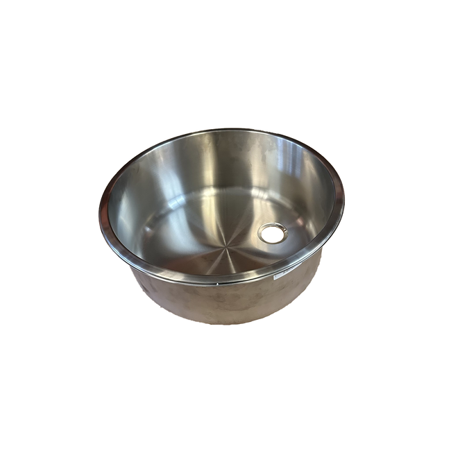 17.5” Round Stainless Steel Sink
