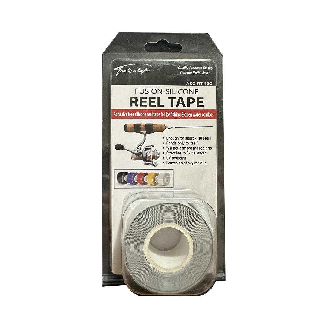 Trophy Angler Reel Tape Grey 1"x10' Pleasure Land RV Surplus Store
