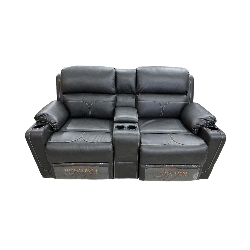 Thomas Payne 68" Stout Seal Wall Hugger Theater Seating with Center Console