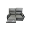 55" Levi Pebble Wall Hugger Recliner Loveseat with Heat, Massage, LED Lights