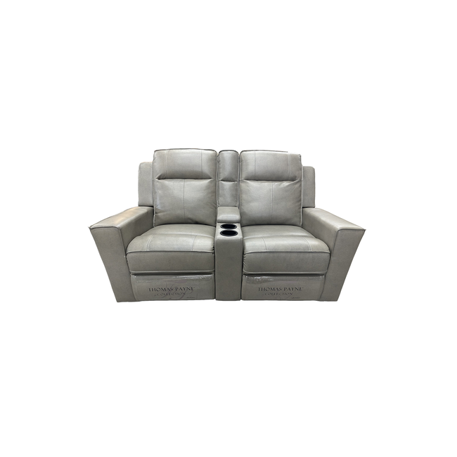 65" Stentor Stone Wall Hugger Theater Seating with Center Console