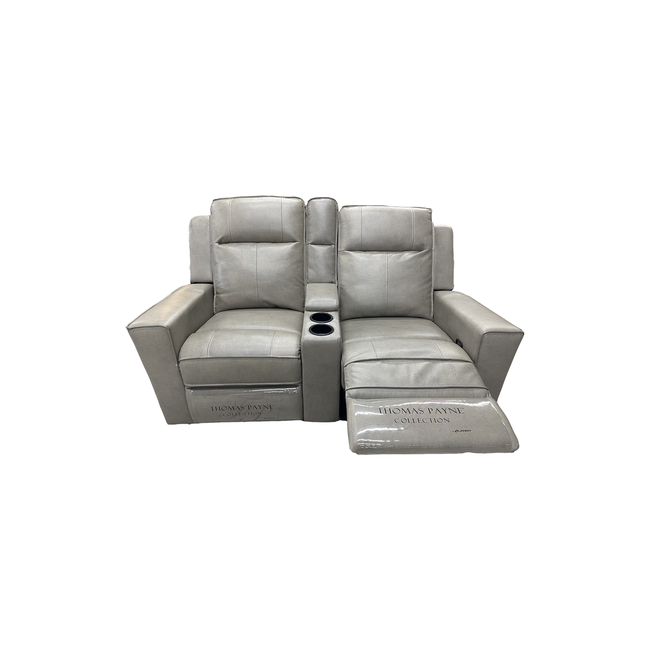 65" Stentor Stone Wall Hugger Theater Seating with Center Console