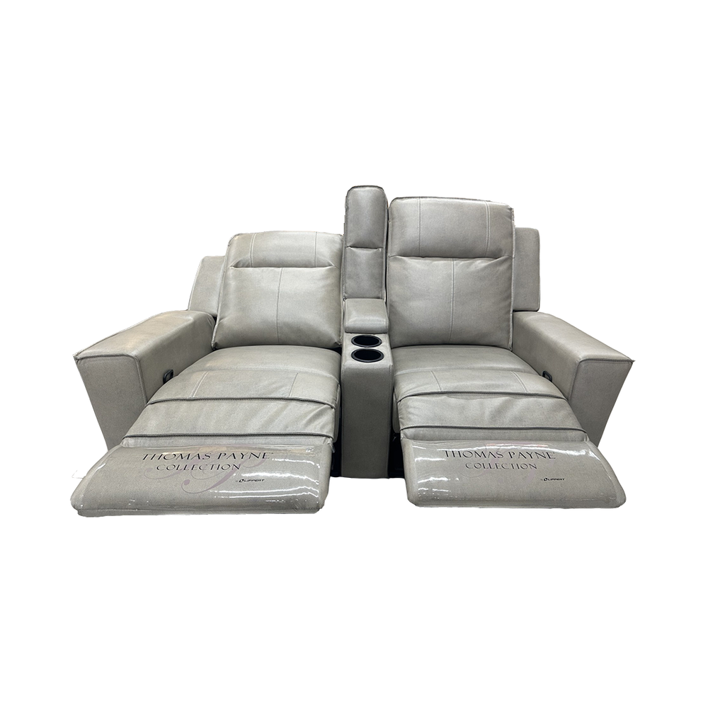 Thomas Payne 65" Stentor Stone Wall Hugger Theater Seating with Center Console