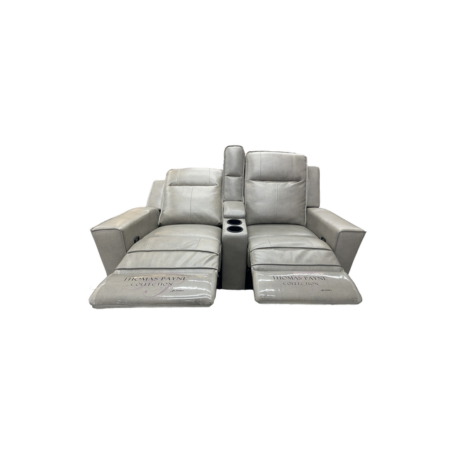 65" Stentor Stone Wall Hugger Theater Seating with Center Console