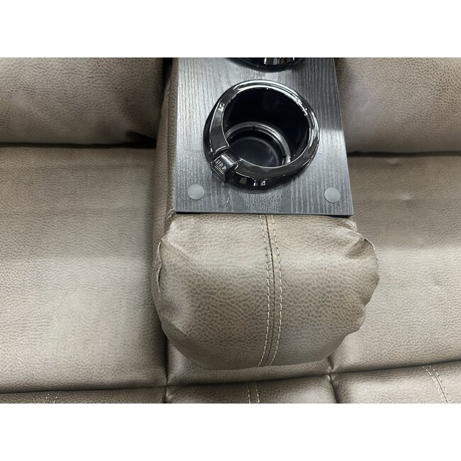 Lippert 64" Strathmore Hickory Jackknife with Center Console and LED/USB