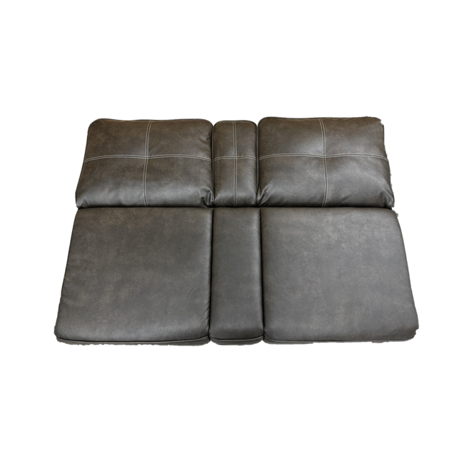 Lippert 59" Tovar Chestnut Jackknife with Center Console - T270 Silver stitching