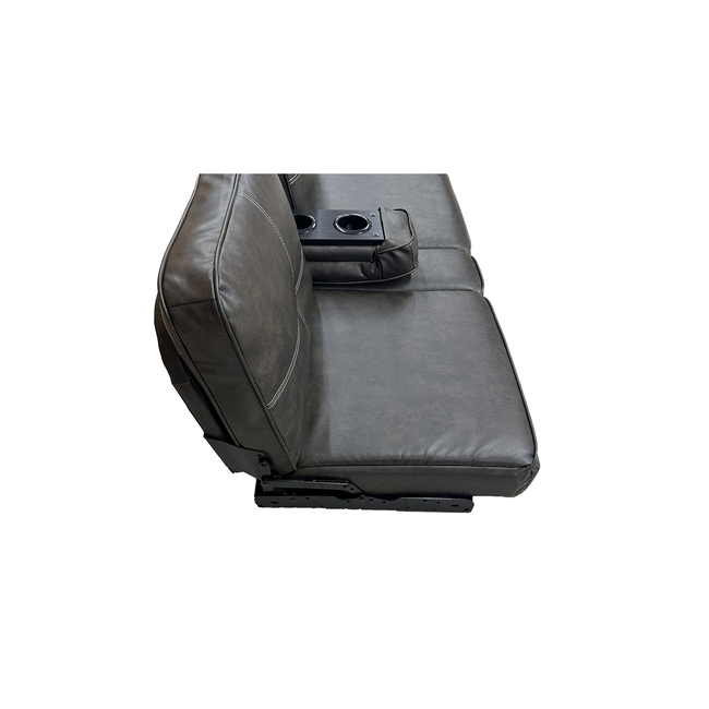 Lippert 59" Tovar Chestnut Jackknife with Center Console - T270 Silver stitching