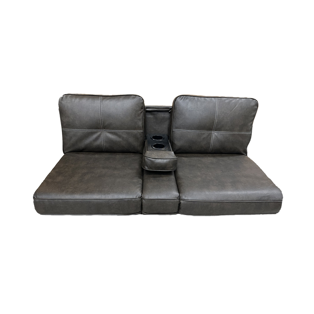 Lippert Lippert 59" Tovar Chestnut Jackknife with Center Console - T270 Silver stitching