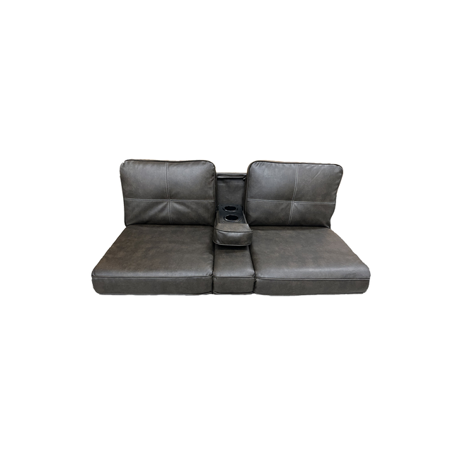 Lippert 59" Tovar Chestnut Jackknife with Center Console - T270 Silver stitching