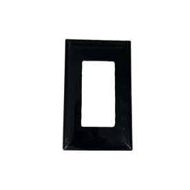 Black 15 Amp Outlet Receptacle Wall Plate