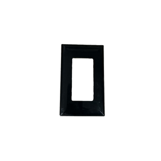 Black 15 Amp Outlet Receptacle Wall Plate
