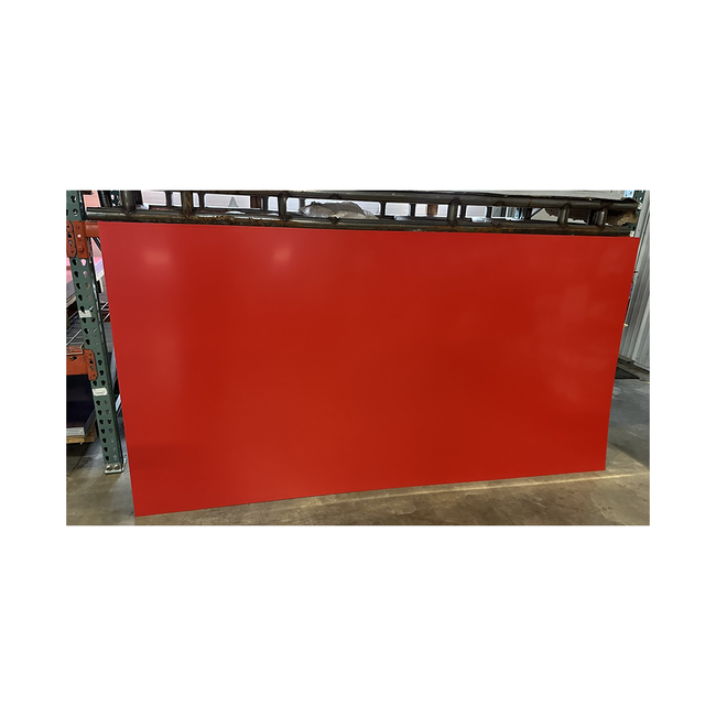.032 x 48 x 96 Exxon Red Aluminum Siding (PVC Masked)