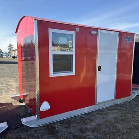 6x10 Aluma Lite Skid House Red