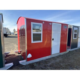 6x10 Aluma Lite Skid House Red