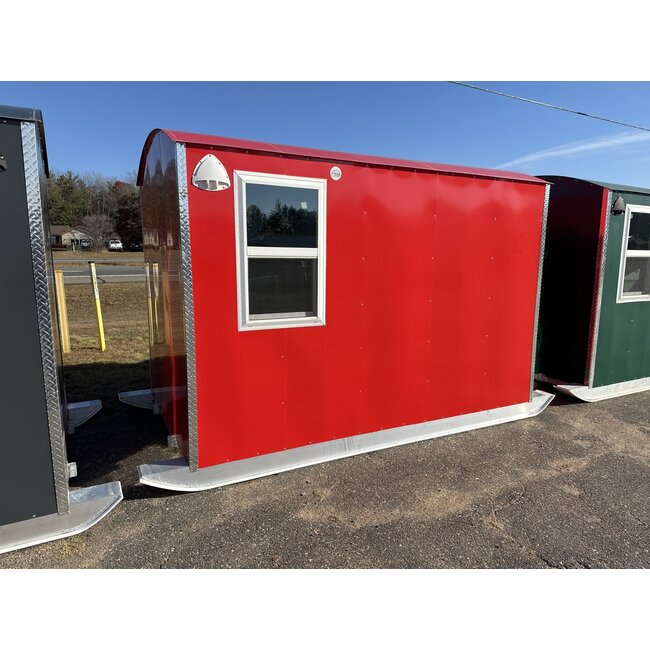 6x10 Aluma Lite Skid House Red