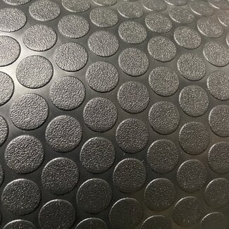 65MM Small Coin Flooring Black 8'2" x 90 65MM Small Coin Flooring Black 8'2" x 90