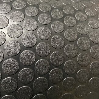 65MM Small Coin Flooring Black 8'2"