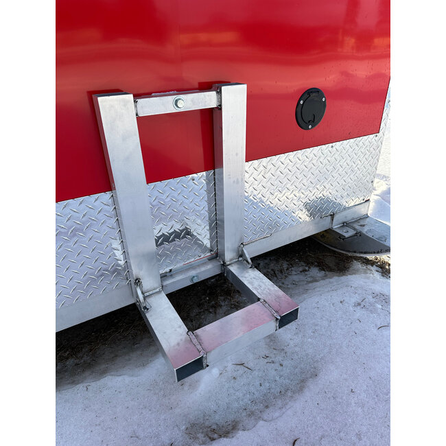 7x12 Freedom Skid House  Red