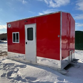 7x12 Freedom Skid House  Red