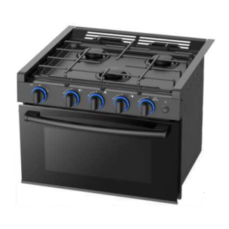 17" High Pointe Gas Range Black