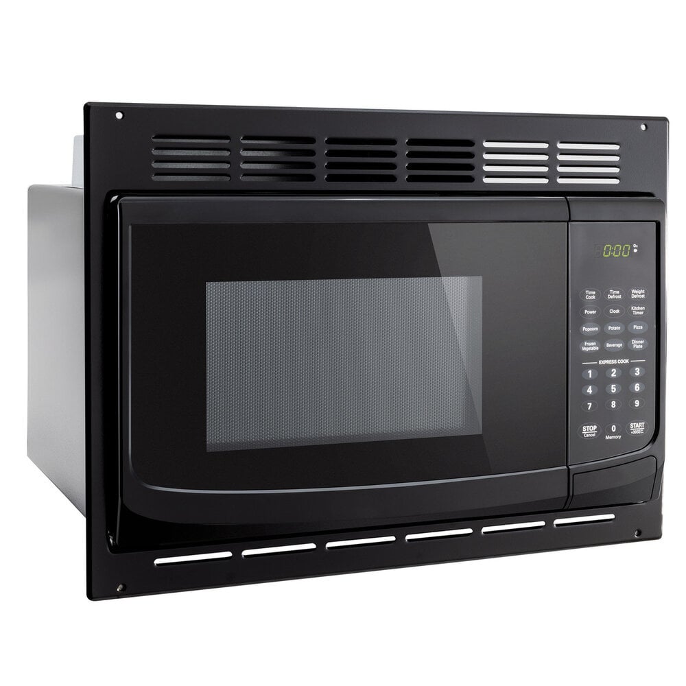 1.0 Black High Pointe Microwave with Trim Kit