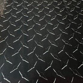 .025" Gloss Black Diamond Plate 49"x96"