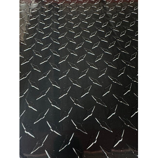 .025" Gloss Black Aluminum Diamond Plate 49"x96"