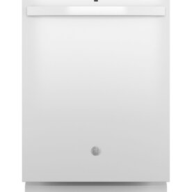 GE - Top Control Built In Dishwasher with Sanitize Cycle and Dry Boost, 52 dBA - White