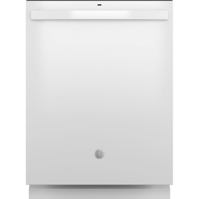 GE - Top Control Built In Dishwasher with Sanitize Cycle and Dry Boost, 52 dBA - White
