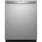 GE - Top Control Built In Dishwasher with Sanitize Cycle and Dry Boost, 52 dBA - Stainless Steel