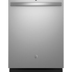 GE - Top Control Built In Dishwasher with Sanitize Cycle and Dry Boost, 52 dBA - Stainless Steel