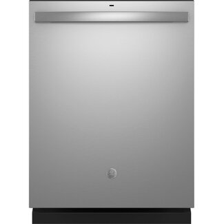 GE - Top Control Built In Dishwasher with Sanitize Cycle and Dry Boost, 52 dBA - Stainless Steel