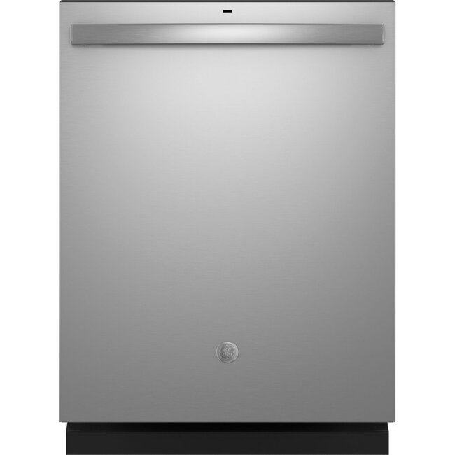 GE - Top Control Built In Dishwasher with Sanitize Cycle and Dry Boost, 52 dBA - Stainless Steel