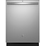 GE - Top Control Built In Dishwasher with Sanitize Cycle and Dry Boost, 52 dBA - Stainless Steel