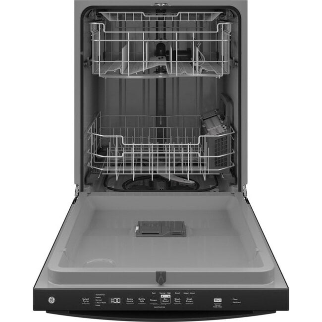 GE - Top Control Built-In Dishwasher with 3rd Rack, Dry Boost, 50 dBa - Black