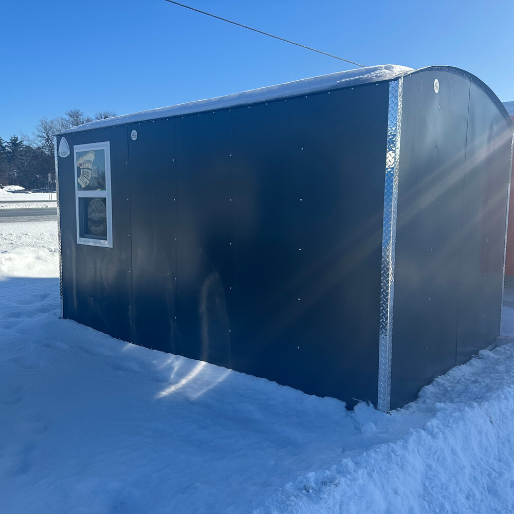 8x12 Aluma Lite Skid House Charcoal