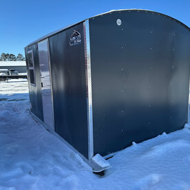 8x12 Aluma Lite Skid House Charcoal