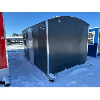 8x12 Aluma Lite Skid House Charcoal