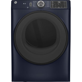 GE - 7.8 Cu. Ft. Smart Electric Dryer with Sanitize Cycle - Sapphire Blue
