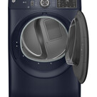 GE - 7.8 Cu. Ft. Smart Electric Dryer with Sanitize Cycle - Sapphire Blue
