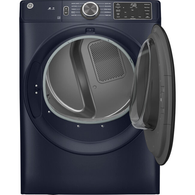 GE - 7.8 Cu. Ft. Smart Electric Dryer with Sanitize Cycle - Sapphire Blue