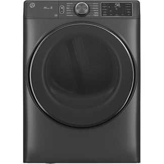 GE - 7.8 cu.ft. Smart Front Load Electric Dryer in Carbon Graphite with Steam and Sanitize
