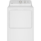 GE - 7.2 cu. ft. vented Electric Dryer in White with Auto Dry and 120ft Venting