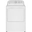 GE - 7.2 cu. ft. vented Electric Dryer in White with Auto Dry and 120ft Venting