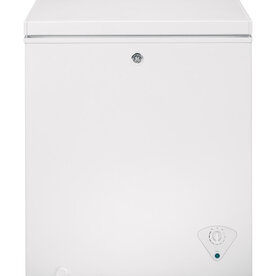 GE® 5.1 Cu. Ft. Manual Defrost Chest Freezer - White