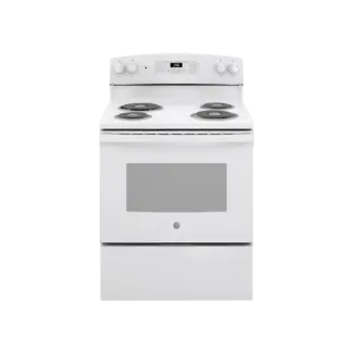 GE - 5.0 Cu. Ft. Self-Cleaning Freestanding Electric Range - White