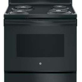 GE - 5.0 Cu. Ft. Self-Cleaning Freestanding Electric Range - Black