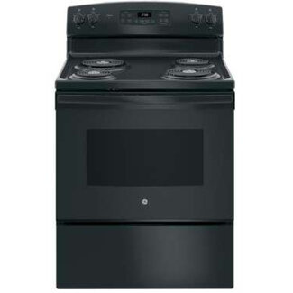 GE - 5.0 Cu. Ft. Self-Cleaning Freestanding Electric Range - Black